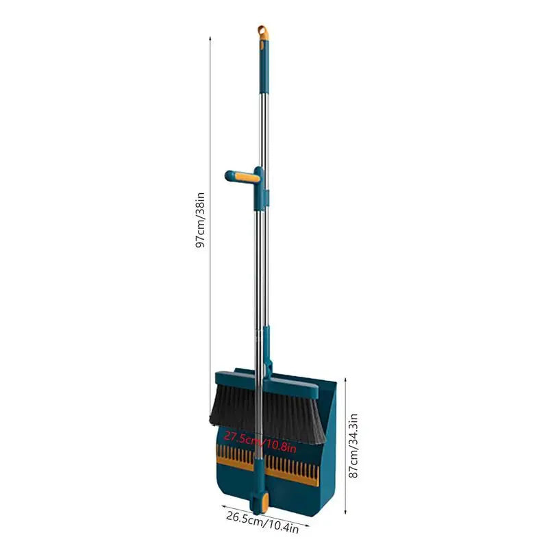 SmartClean 2 en 1: Escoba y Recogedor Ajustable con Peine